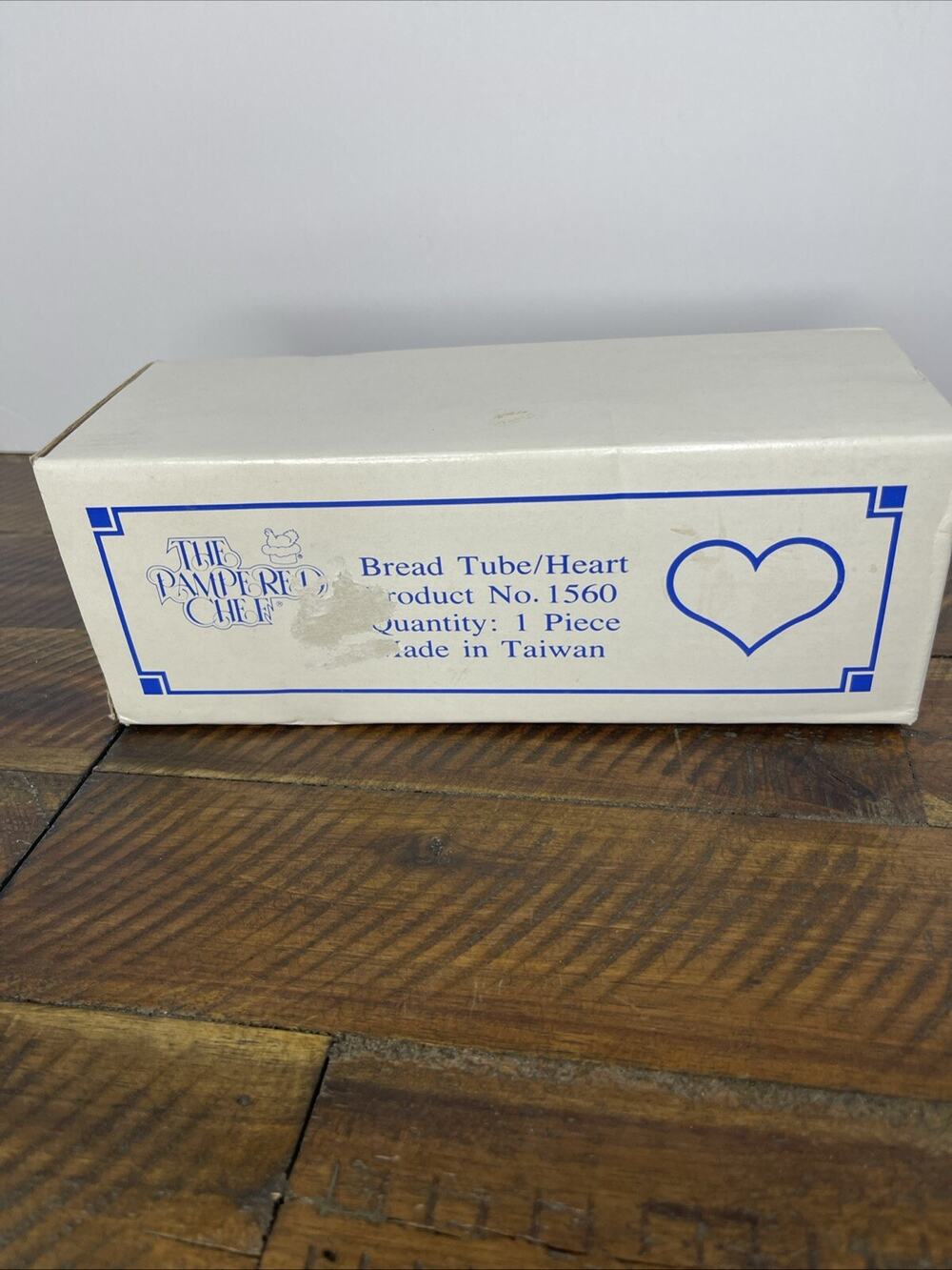 Vintage 1988 Pampered Chef Heart Valtrompia Bread Tube #1560 NEW IN PLASTIC